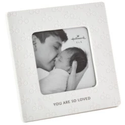 Hallmark Harry Potter™ Eye Glasses You Are So Loved Ceramic White Frame Holds 4" X 4" Baby Photo