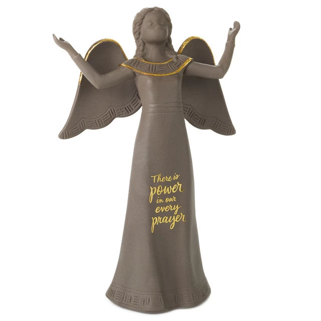Hallmark Mahogany Power In Prayer Black Angel Figurine, 8.5" 3 Hallmark Mahogany Power In Prayer Black Angel Figurine, 8.5"