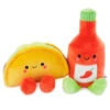 Hallmark Better Together Taco And Hot Sauce Magnetic Plush, 5" -Toy Store KID2088 01