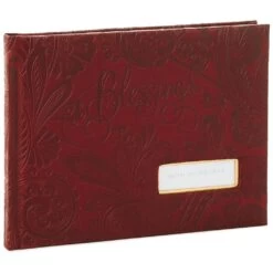 Hallmark Leather Paisley Blessings Guest Book