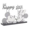 Hallmark Disney Mickey And Minnie Our Happy Place Quote Sign