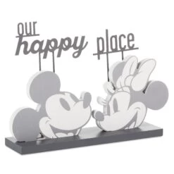 Hallmark Disney Mickey And Minnie Our Happy Place Quote Sign