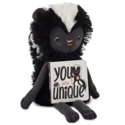 Hallmark MopTops Skunk Stuffed Animal With You Are Unique Board Book