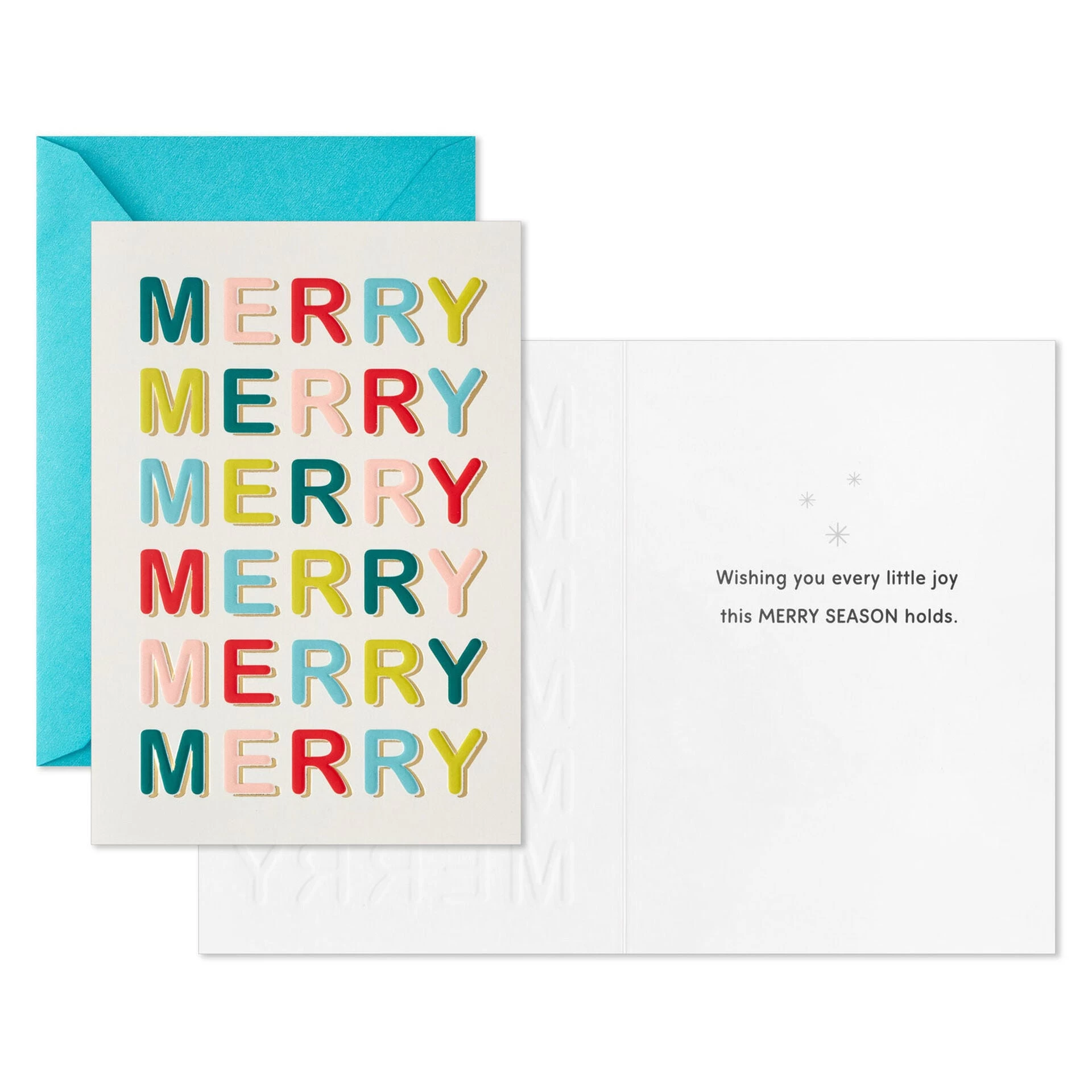 Hallmark Multicolor Merry Boxed Christmas Cards, Pack Of 16 4 Hallmark Multicolor Merry Boxed Christmas Cards, Pack Of 16 - Image 2