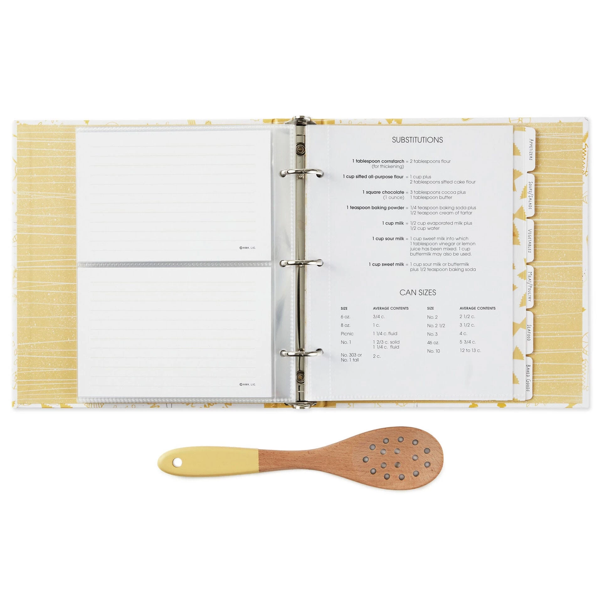Hallmark Pasta Recipe Organizer Book With Wooden Strainer Spoon 4 Hallmark Pasta Recipe Organizer Book With Wooden Strainer Spoon - Image 2