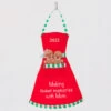 Hallmark 2022 Memories With Mom Baking Apron Fabric Ornament