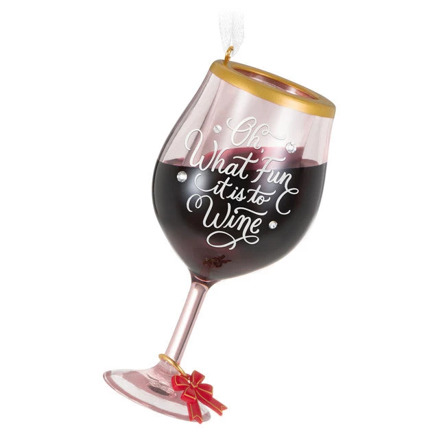 Hallmark 2023 Oh, What Fun It Is To Wine Ornament 3 Hallmark 2023 Oh, What Fun It Is To Wine Ornament