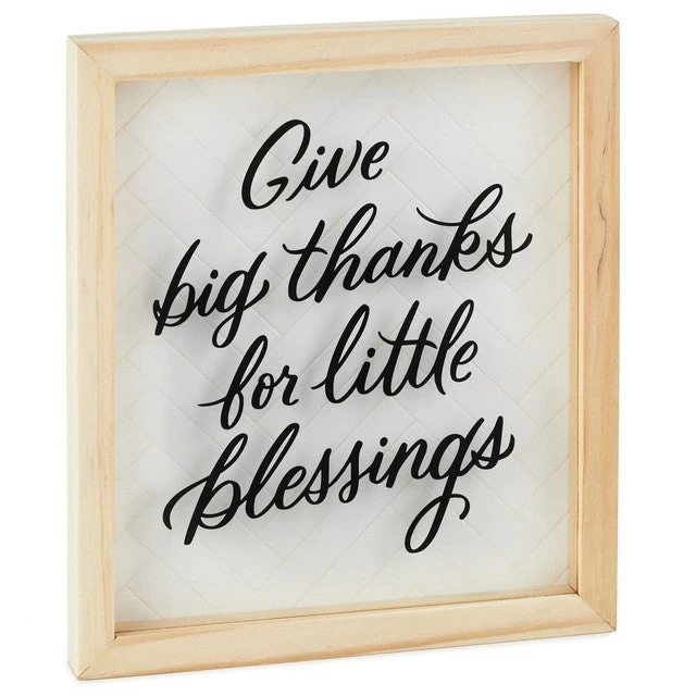 Hallmark Big Thanks Framed Quote Sign, 7x8 3 Hallmark Big Thanks Framed Quote Sign, 7x8