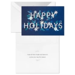 Hallmark Snowflakes Happy Holidays Boxed Christmas Cards, Pack Of 10 -Toy Store Snowflakes Happy Holidays Boxed Christmas Cards 1XSJ1034 03