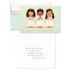 Hallmark Three Little Angels Spanish-Language Boxed Christmas Cards, Pack Of 16 -Toy Store Three Angels SpanishLanguage Boxed Christmas Cards 1BXH1009 03