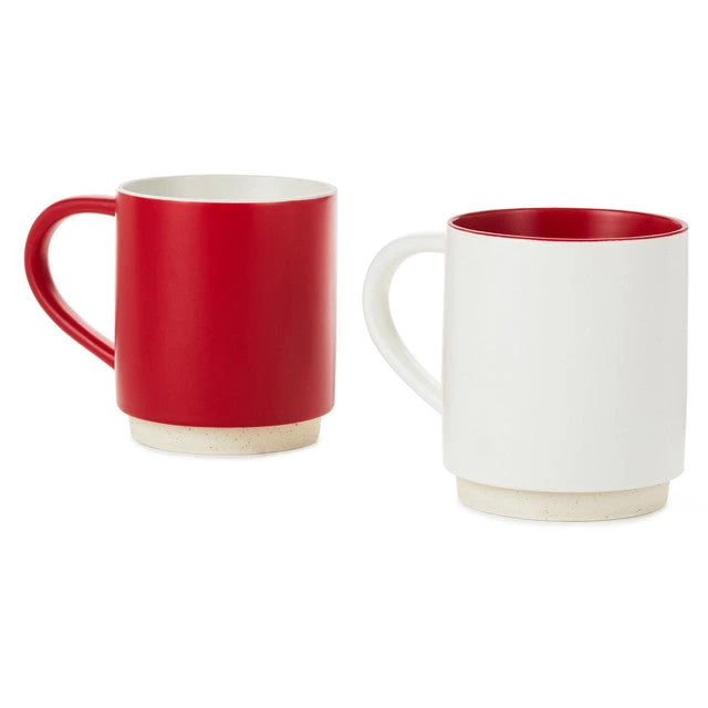Hallmark Sweet Stuff And Hot Stuff Stacking Mugs Set Of 2 4 Hallmark Sweet Stuff And Hot Stuff Stacking Mugs Set Of 2 - Image 2
