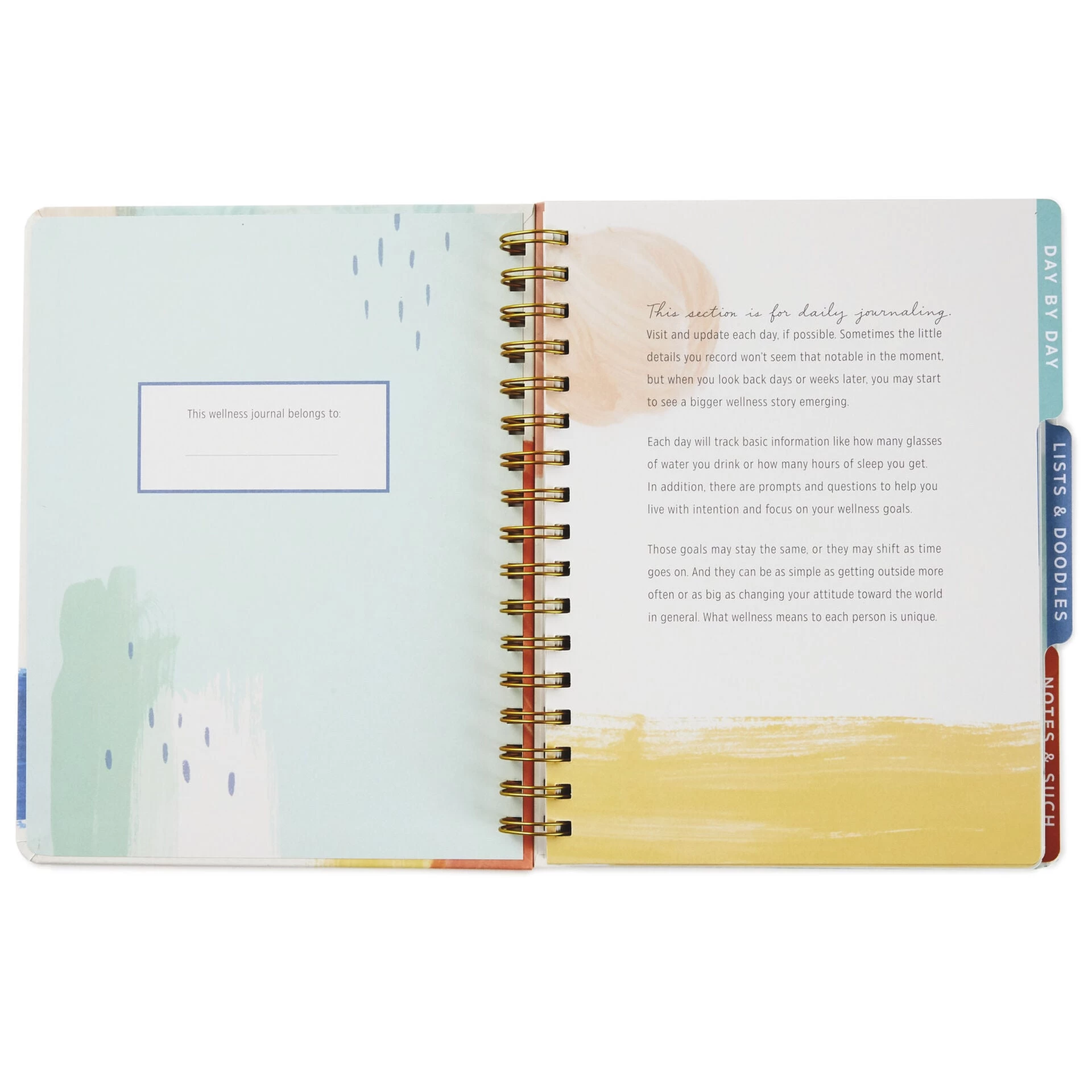 Hallmark Wellness Journal Spiral Notebook 6 Hallmark Wellness Journal Spiral Notebook - Image 4
