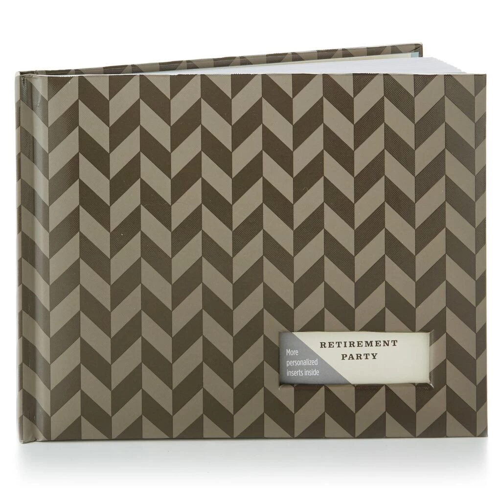 Hallmark Chevron Brown Patterned Guest Book 3 Hallmark Chevron Brown Patterned Guest Book